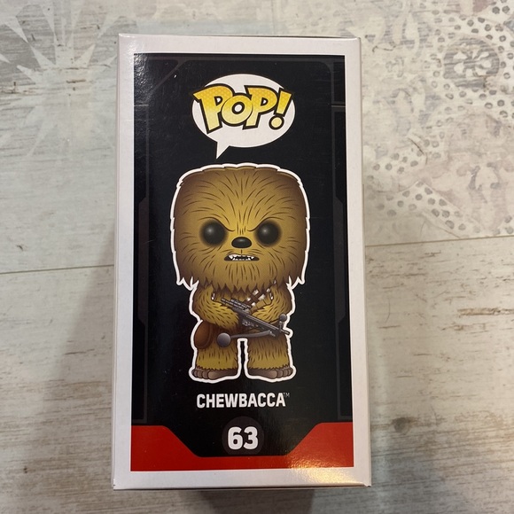 Funko Pop Chewbacca Flocked #63 Star Wars Exclusive Bobble Head - Picture 8 of 12